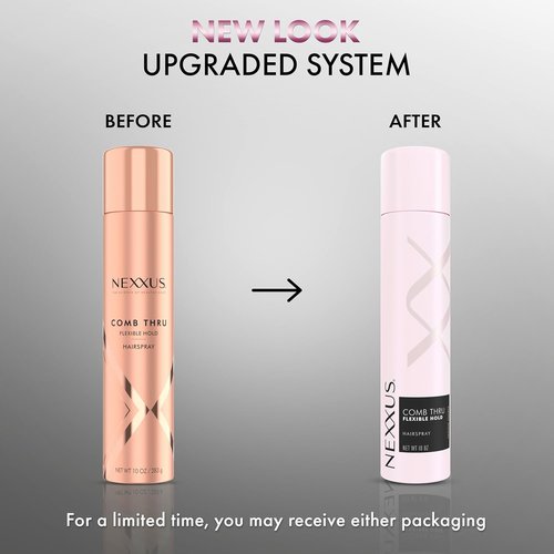 Nexxus Styling Spray Comb Thru Finish Flexible Hold Hairspray Powered by STYLEPROTECT Technology 10 oz