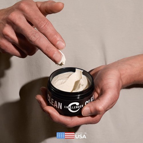 Challenger Fragrance Free Cream Pomade - Non-Comedogenic Hair Gel with Medium Firm Hold | 3oz