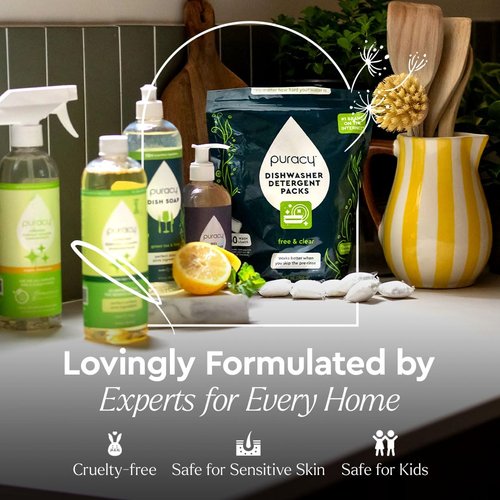 Puracy Body Wash Refill - Natural Moisturizing Shower Gel for All Skin Types | 48 Oz, Citrus & Sea Salt Scent