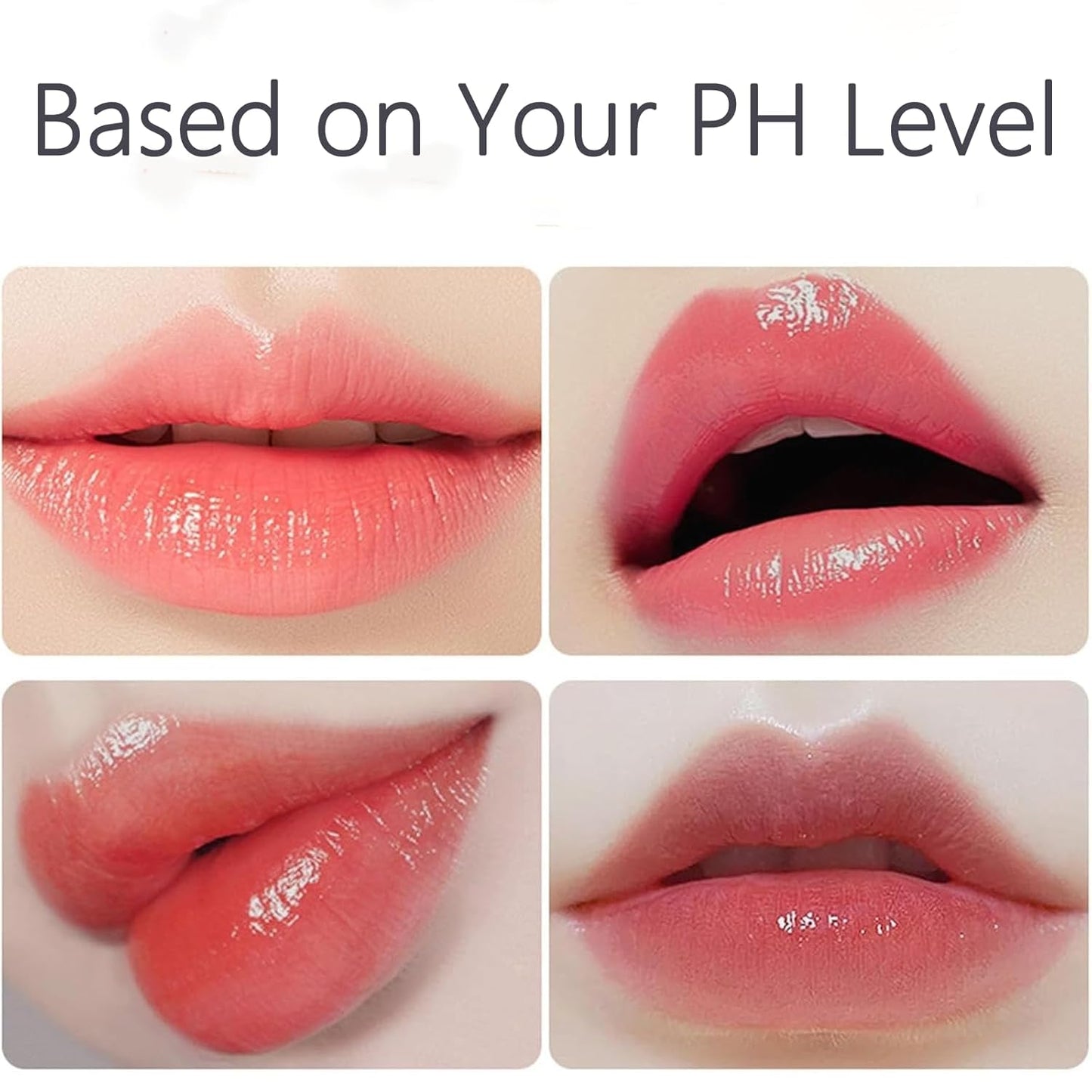 Transferproof Color Changing Lipstick for Women, Gold Crystal PH Lipstick Color Changing, Clear Lip stick That Changes Color (1PCS)