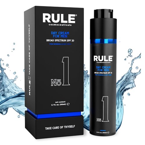 Regine Switzerland Day Cream for Men - 10-in-1 Anti-Aging Moisturizer with SPF 20, Collagen & Vitamins - 50 mL
