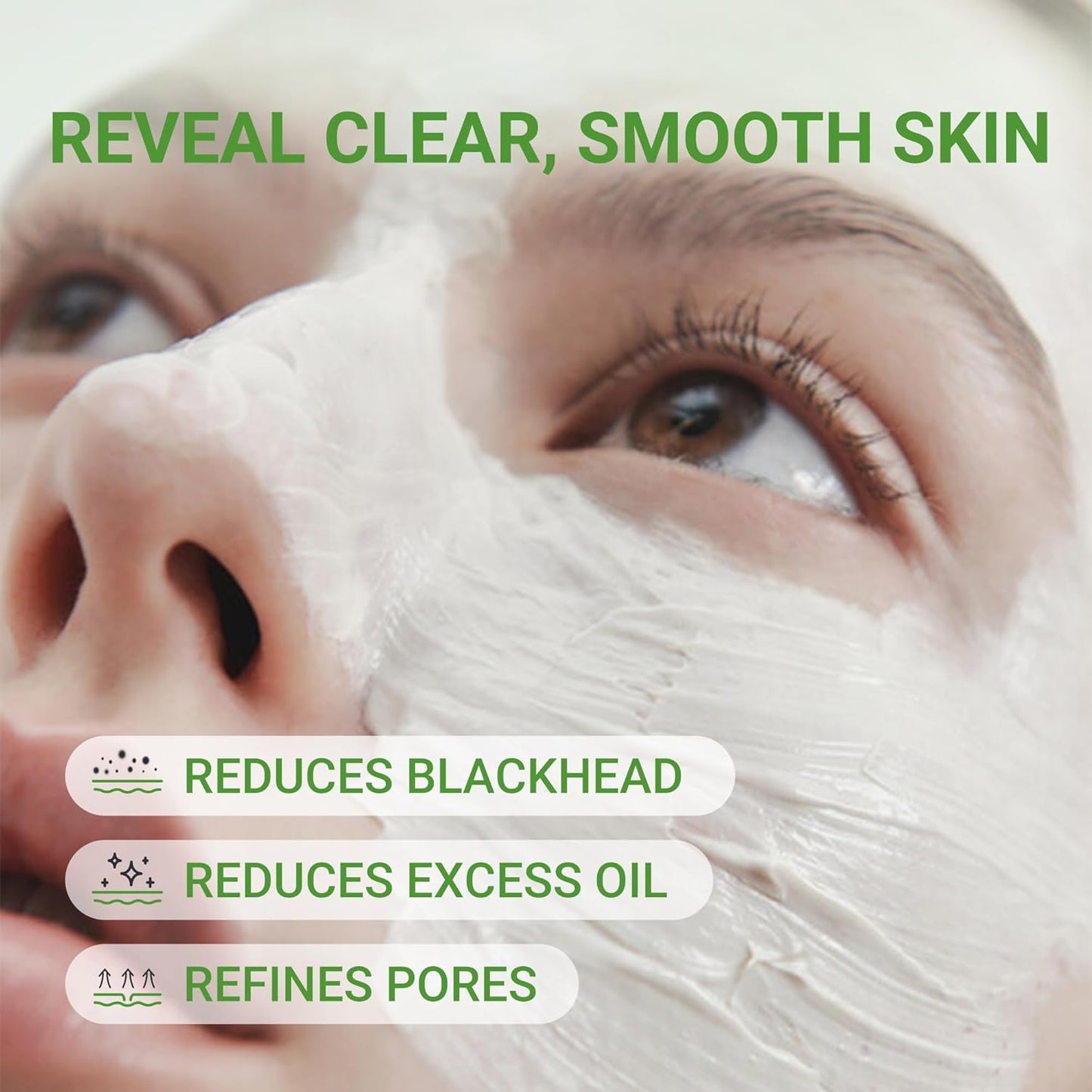 Skiennix 3X Acid Clay Mask - Deep Cleansing Facial Skincare for Pore Minimizing & Detox | 3.53 oz