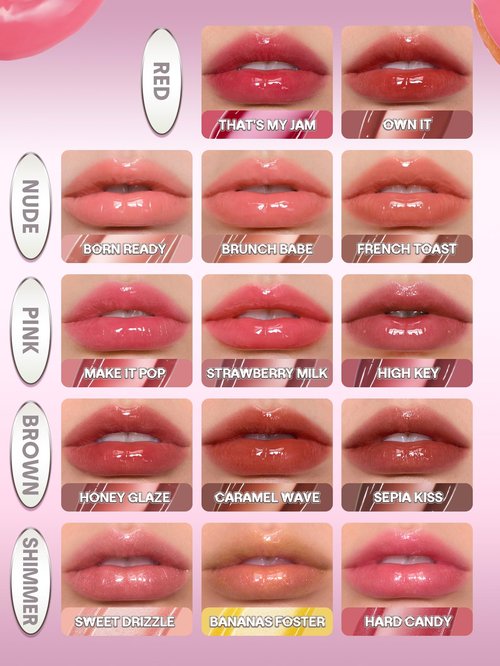 SHEGLAM Glass Lock Air Gloss High Shine Finish Moisturizing Lip Gloss-French Toast