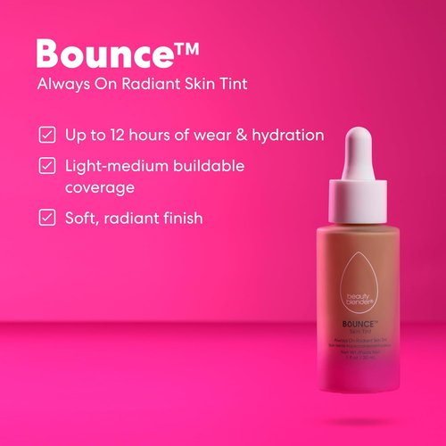 Beautyblender Radiant Skin Tint - 12-Hour Breathable Serum Foundation with Hyaluronic Acid & Niacinamide, Light 1