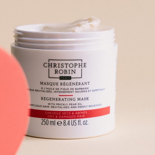 Christophe Robin Regenerating Mask - Prickly Pear Seed Oil for Dry & Damaged Hair | 8.4 fl. oz