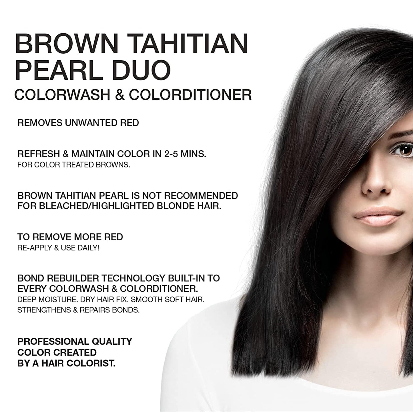 Celeb Luxury Gem Lites Duo Color Depositing Shampoo & Conditioner Set | Vegan Brown Tahitian Pearl