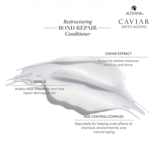 Alterna CAVIAR Anti-Aging Bond Repair Conditioner - Strengthens & Protects Brittle Hair | Sulfate Free