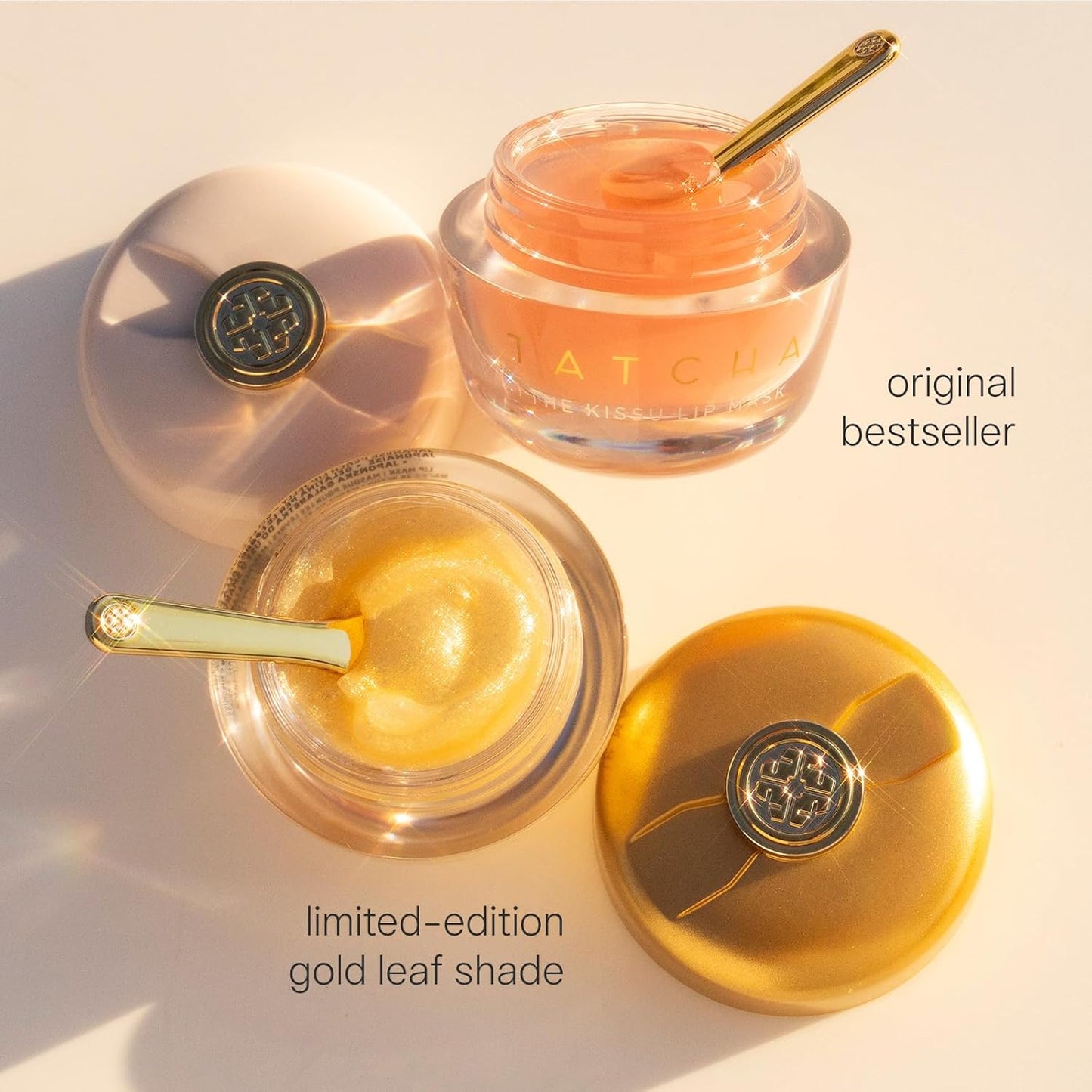 TATCHA The Kissu Gold Leaf Lip Mask - Limited-Edition Shimmery Treatment for Plump, Soft Lips
