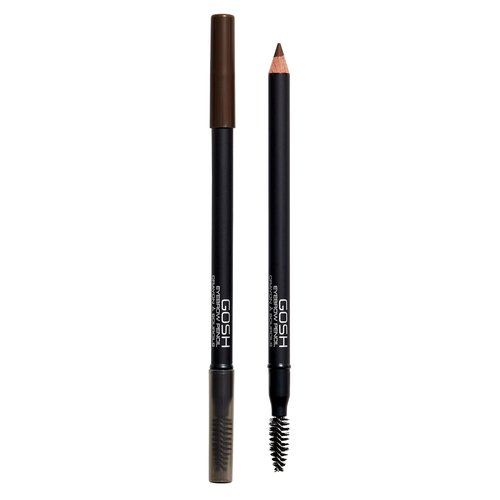 GOSH Eyebrow Pencil 005 Dark Brown - Long-Lasting, Waterproof Formula for Defined Brows