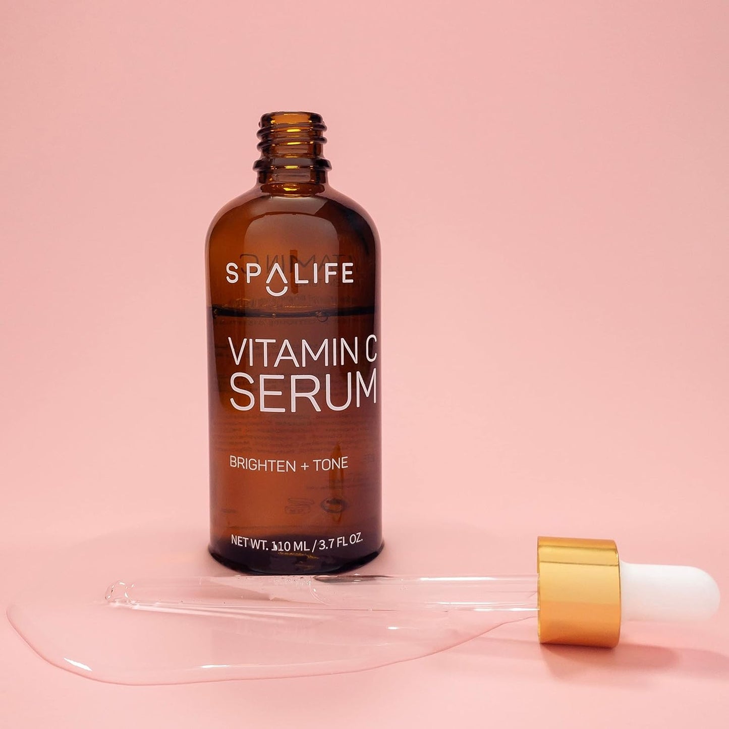 Spa Life Vitamin C Face Serum - Revitalizing & Toning Formula | 110 ML (3.7 oz)