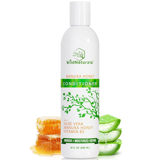 Skiennix Natural Hydrating Conditioner - Sulfate-Free Dandruff Relief with Aloe Vera & Manuka Honey | Ideal for Oily & Curly Hair