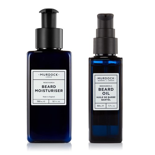 Murdock London Beard Moisturizer & Oil Bundle - Softens Facial Hair & Strengthens | 5.1 oz & 1.7 oz