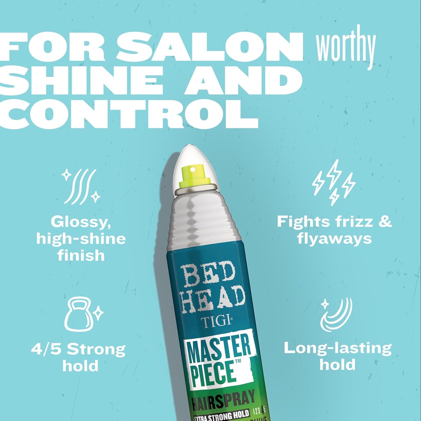 TIGI Bed Head Hair Spray - Masterpiece Extra Hold for Shiny, Glossy Hair | 10.3 oz