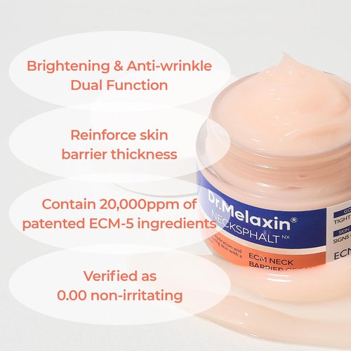 Dr. Melaxin Neck Firming Cream - Anti-Aging Tightening & Lifting for Sagging Skin | 1.69 fl oz (50ml)