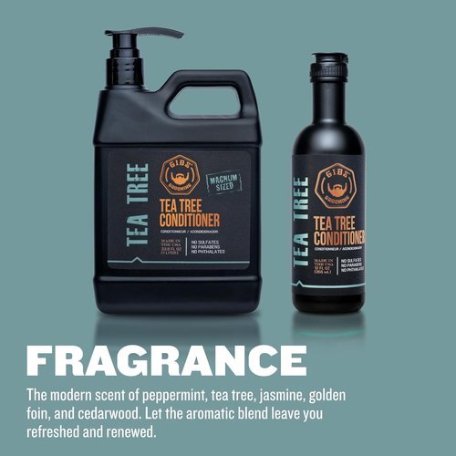Gibs Grooming Tea Tree Shampoo & Conditioner Set - Nourishing Hair Care Duo