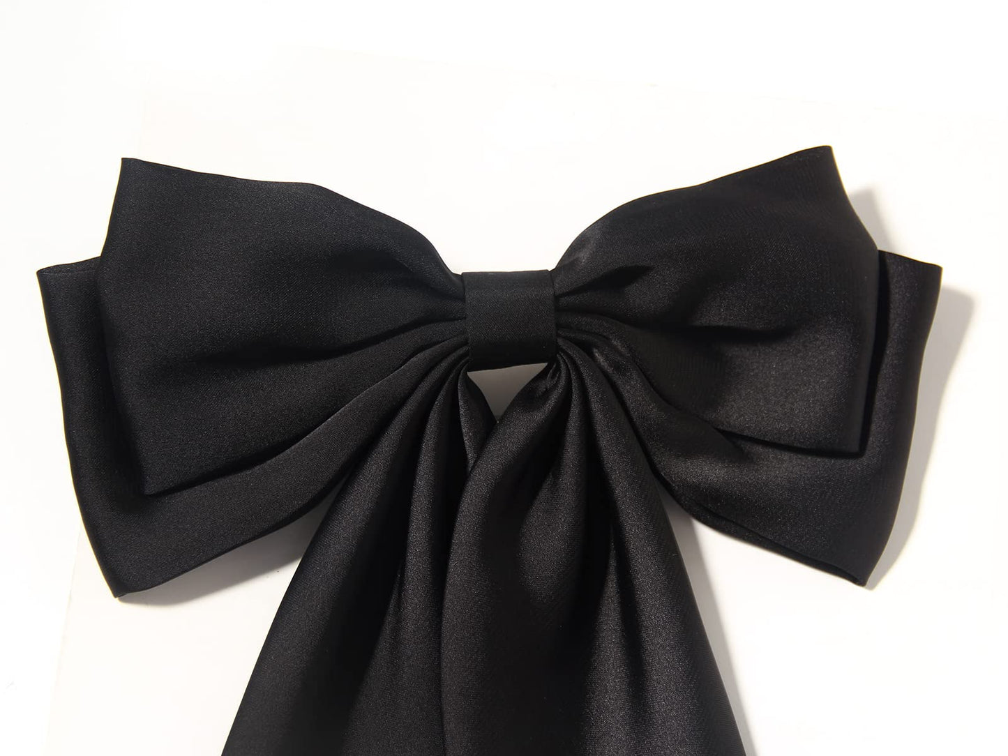 Women's Satin Hair Accessories: Long Ribbon Hair Pins with Big Bows for Party and Daily Wear