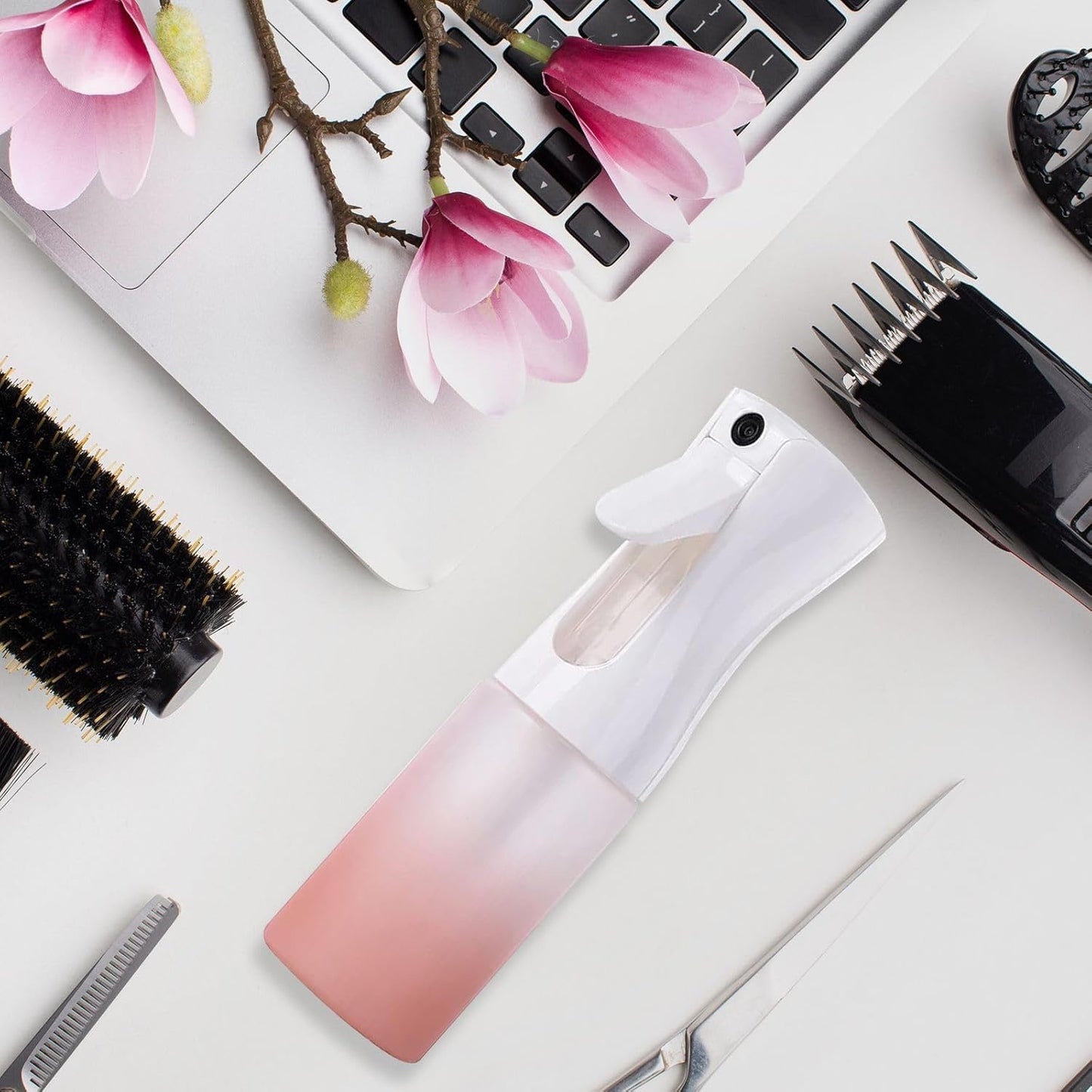 Continuous Water Mister Spray Bottle for Hair - Continuous Spray Nano Fine Mist Sprayer - Empty Spray Bottle - Reusable Beauty Spray Bottle - Cleaning, Hairstyling & Plants - 5oz/150ml (Variety Pack)