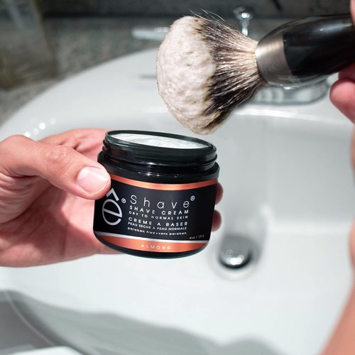 eShave Shaving Cream for Men - Almond Scent | Prevents Irritation & Razor Burn, 4 oz