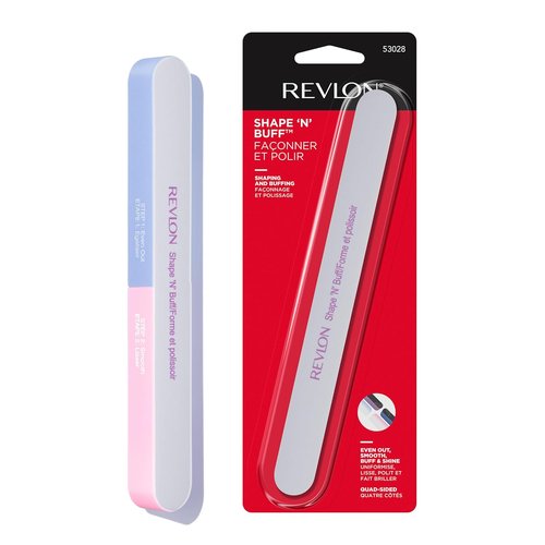 Revlon Nail Buffer Block - All-in-One Manicure Tool for Shaping & Shining Natural Nails | 1 Count
