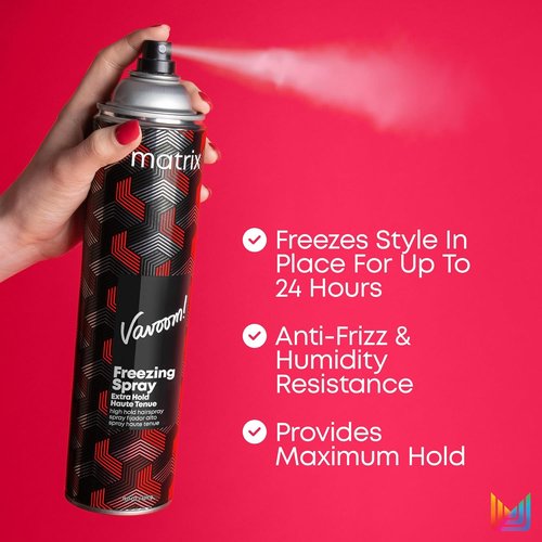 Matrix Vavoom Extra Hold Freezing Styling Spray - Volumizing Hairspray for All Hair Types, Anti-Frizz & Humidity Protection