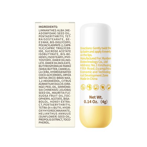 RUNBEN Kids Lip Balm Moisturizing Baby Lip Balm Gentle & Safe Lip Care for Toddler Chapped Lips, Birthday Christmas Gift for Family (0.14 oz)