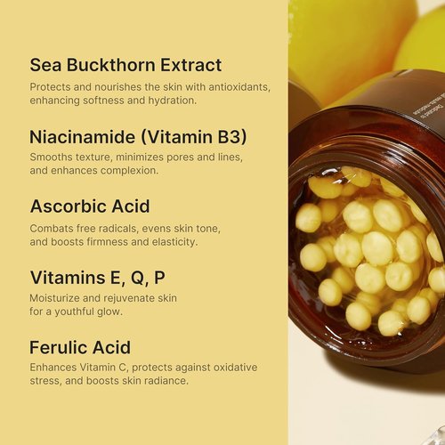 Medicube Capsule Cream - Deep Vitamin C Liposome Capsules for Radiant, Firm Skin | Hydrating Glow Gel | 1.94 oz