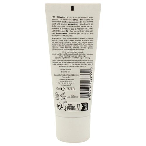 Gamarde Hand Cream - Nourishing Hand Lotion with Aloe Vera & Sunflower Oil for Dry Skin - 1.41 oz