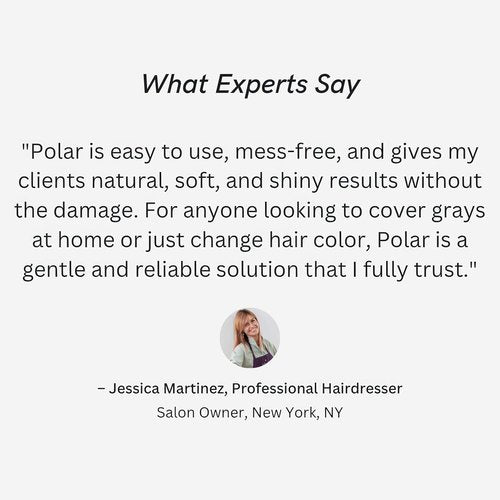 Polar Haircare - Blonde Coloring Shampoo for Gray Hair | Vegan, Ammonia-Free Formula for Men & Women