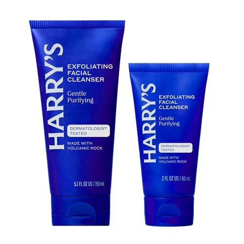 Harry's Exfoliating Face Wash for Men - Gentle Volcanic Rock Cleanser, 7.1 Fl. Oz | Travel-Friendly Essentials