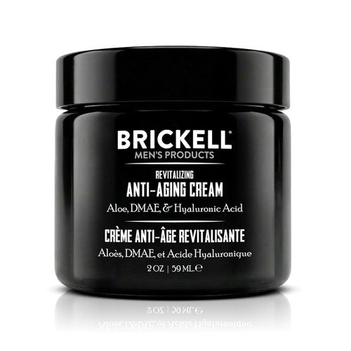 Brickell Men's Revitalizing Anti-Aging Cream - Natural Face Moisturizer to Reduce Fine Lines | 2 Ounce