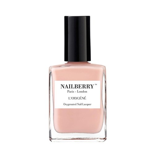 Nailberry L'Oxygéné Oxygenated Nail Lacquer - Beige Pink Semi-Sheer Polish | UV Protected, 12-Free, Vegan | 15 ml