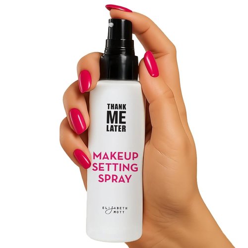 Elizabeth Mott Thank Me Later 3-in-1 Dewy Makeup Setting Spray - Hydrating, Long-Lasting Mist with Niacinamide | Travel-Size, 30ml