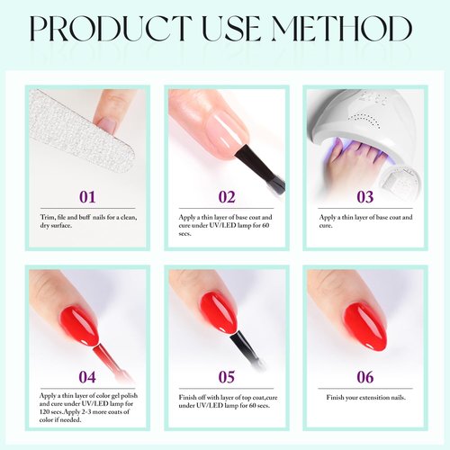 Double Rhythm 15ML Neon Purple Gel Polish Pure Sheer Same Color Same Bottle Soak Off Gel Polish Art Manicure Salon DIY at Home for Women (Purple Lavender-A1313)