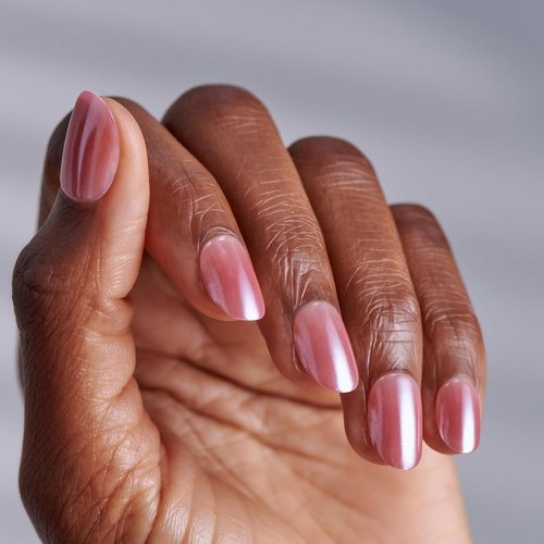 Kiss Impress No Glue Mani Press On Nails - ColorFX 'Boundless' Pink, Short Oval Shape, 30 Nails Included