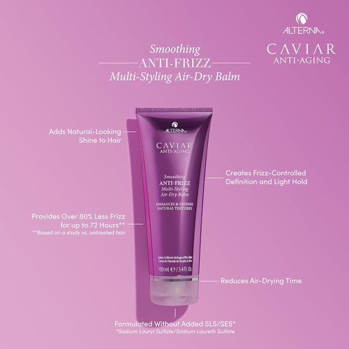 Alterna Caviar Anti-Aging Smoothing Balm - Frizz Control & Natural Shine | 3.4 Fl Oz | Sulfate Free