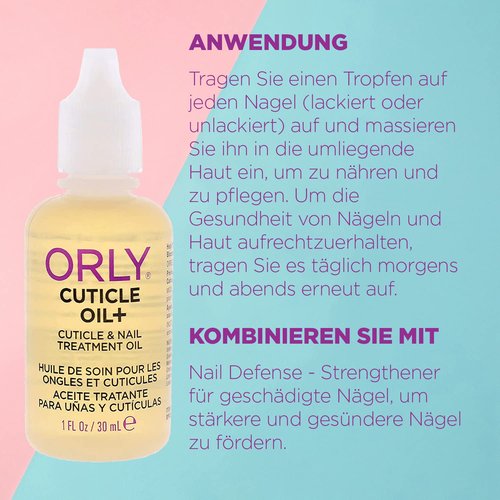 Orly Cuticle Oil Plus - Nourishing Cuticle Treatment for Healthy Nails | 1 oz