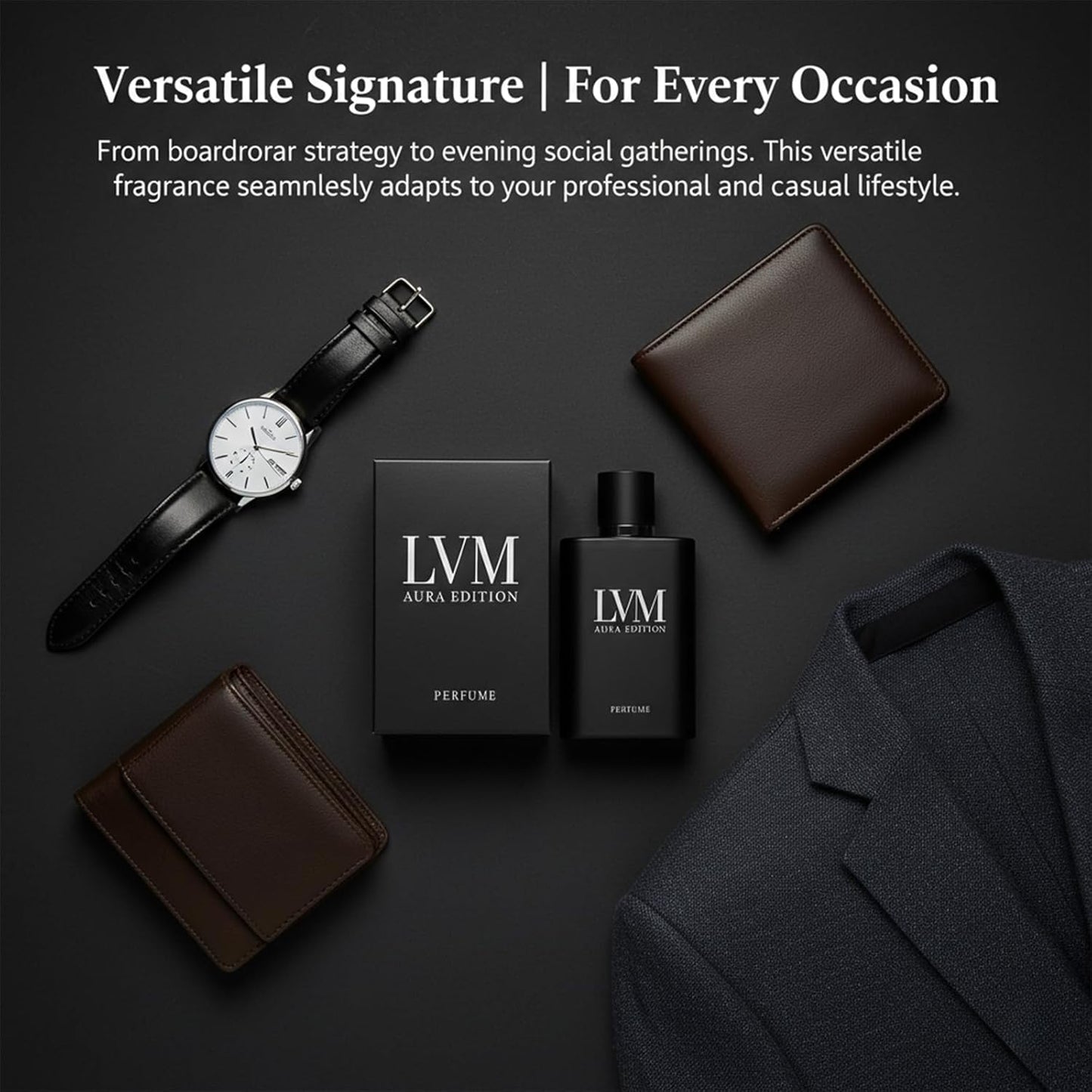 WNW LVM Cologne for Men - Long Lasting Woody Fragrance | Fresh Aroma for Daily Use, 50ML (3pcs)