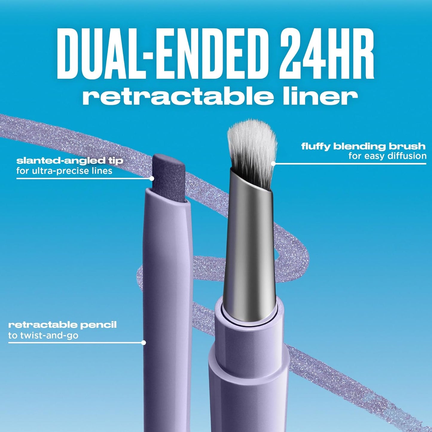 Urban Decay 24/7 Liquid Stick Waterproof Eyeliner - Smudge-Proof & Long-Lasting, Dual-Ended with Brush - 0.012 oz