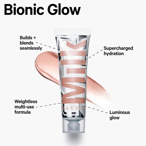 Milk Makeup Bionic Glow Liquid Illuminator - Hydrating, Natural Glow for Face & Body - Vegan & Cruelty-Free