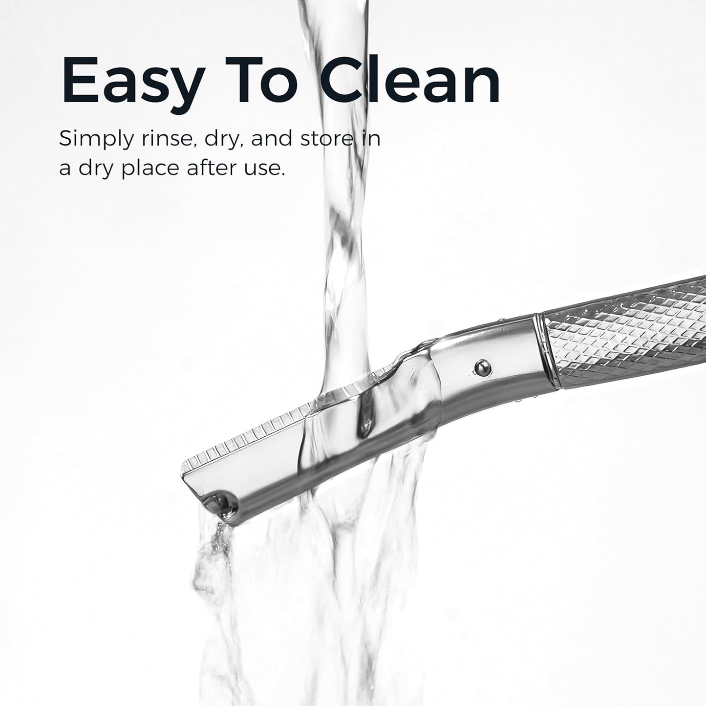ZOMCHI Eyebrow Razor - Precision Face Trimmer for Women & Men | 6-Blade Facial Shaver in Silver