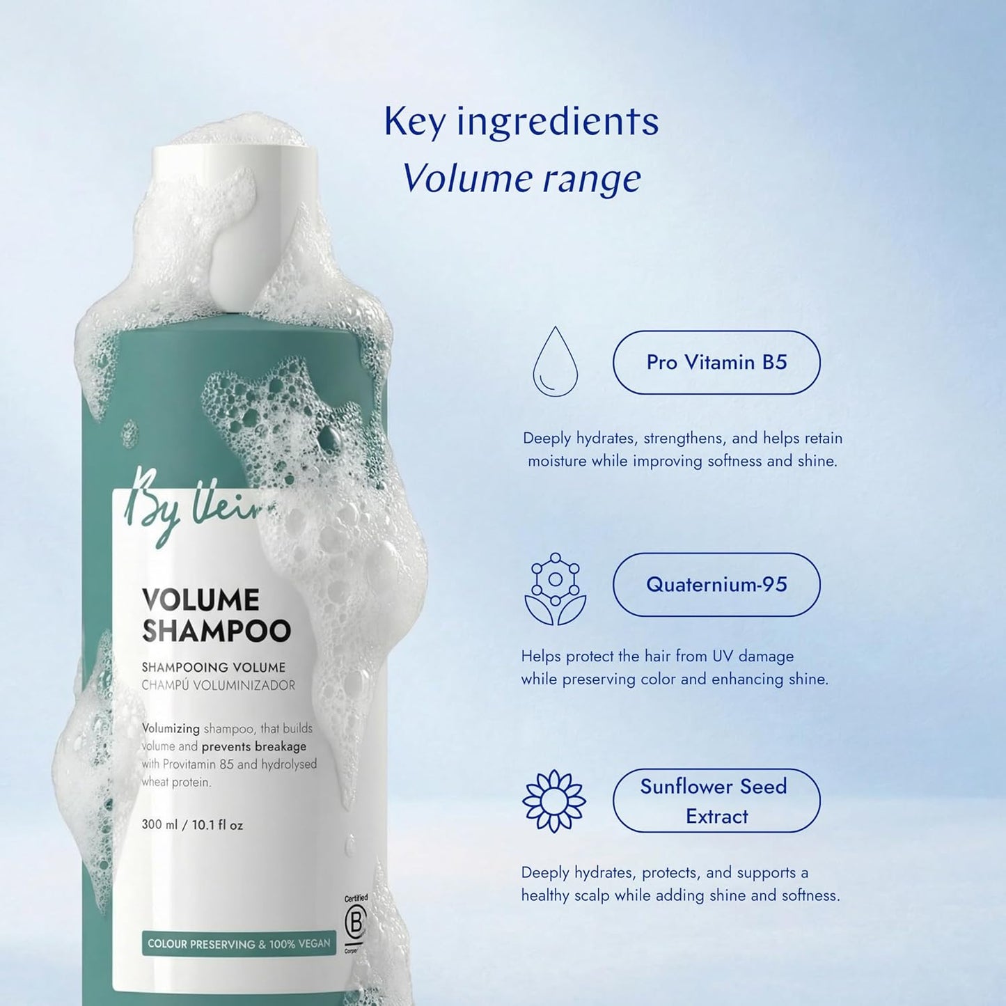 Skiennix Volume Shampoo - 10.1 Fl Oz | Builds Volume, Prevents Breakage & Color Preserving, Vegan