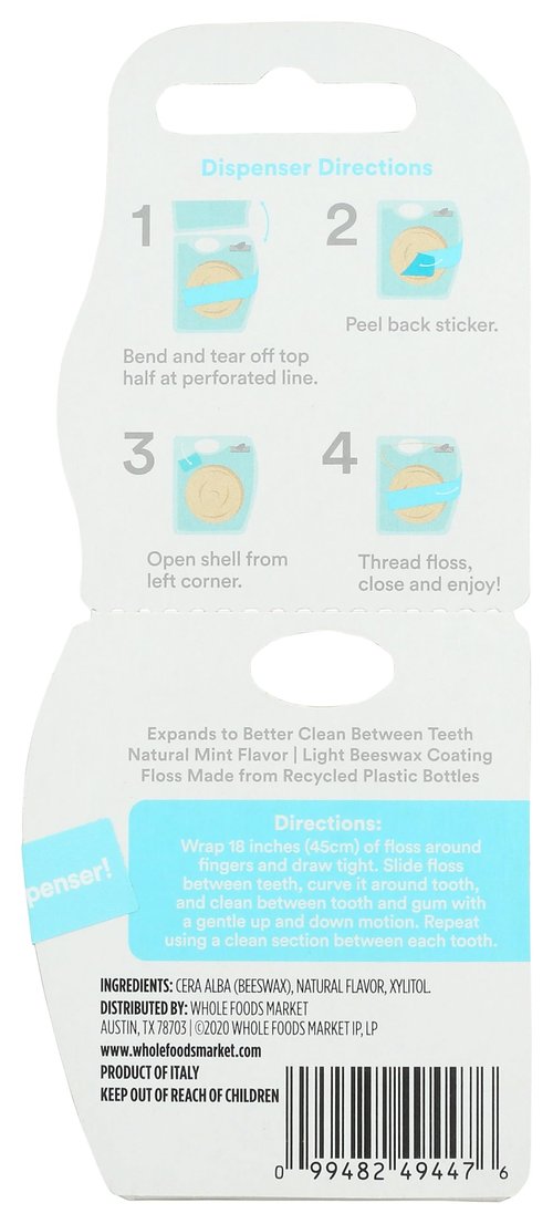 365 by Whole Foods Market, Dental Floss Waxed Mint, 1 Each