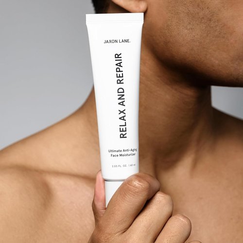 JAXON LANE Relax And Repair Anti-Aging Face Moisturizer for Men - Night Cream with Niacinamide & Hyaluronic Acid