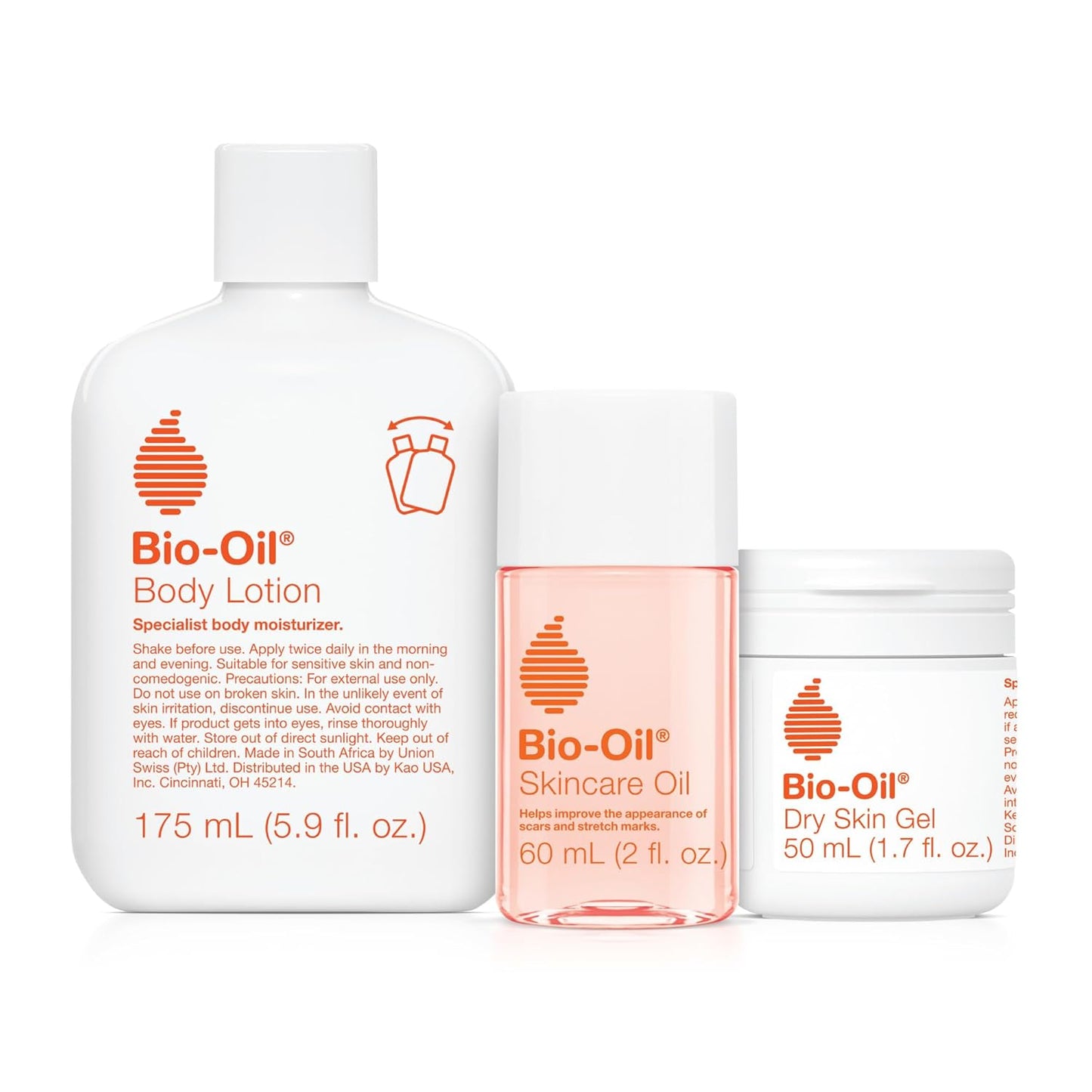 Bio-Oil Skincare Set - Travel Size Kit for Scars, Stretch Marks & Dry Skin | Includes 3 Essential Products