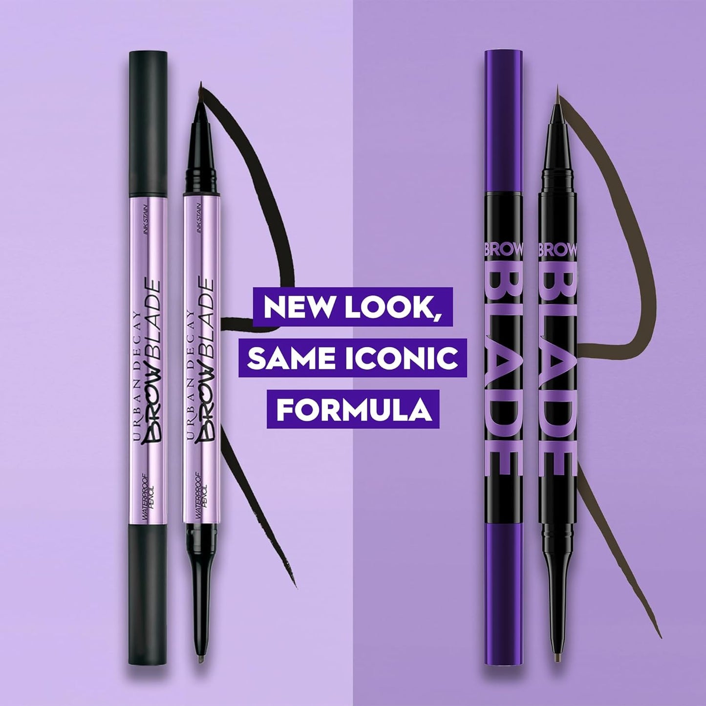 Urban Decay Brow Blade 2-in-1 Eyebrow Pen & Waterproof Pencil - Smudge-Proof, 24HR Wear, Define & Fill - 0.01 oz