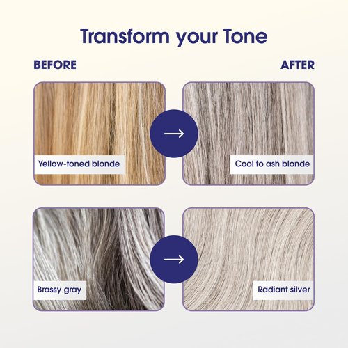One 'n Only Shiny Silver Purple Shampoo - Argan Oil Toning for Blonde, Gray & Highlighted Hair - 12 fl oz
