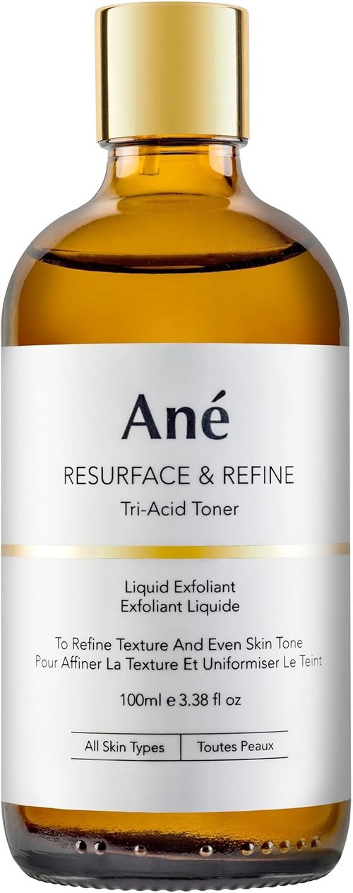 Ané Tranexamic Toner - Hydrating AHA & BHA Liquid Exfoliant for Bright, Even Skin Tone - Vegan