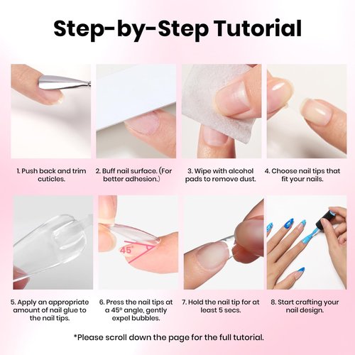 Beetles Super Strong Nail Glue for Press On Nails, Nail Tips, Acrylic Nails, 18ML Hema Free No Uv Light Needed Nail Bond Brush in Nail Glue for Press Ons, Fake Nails, Long Lasting for Beginners