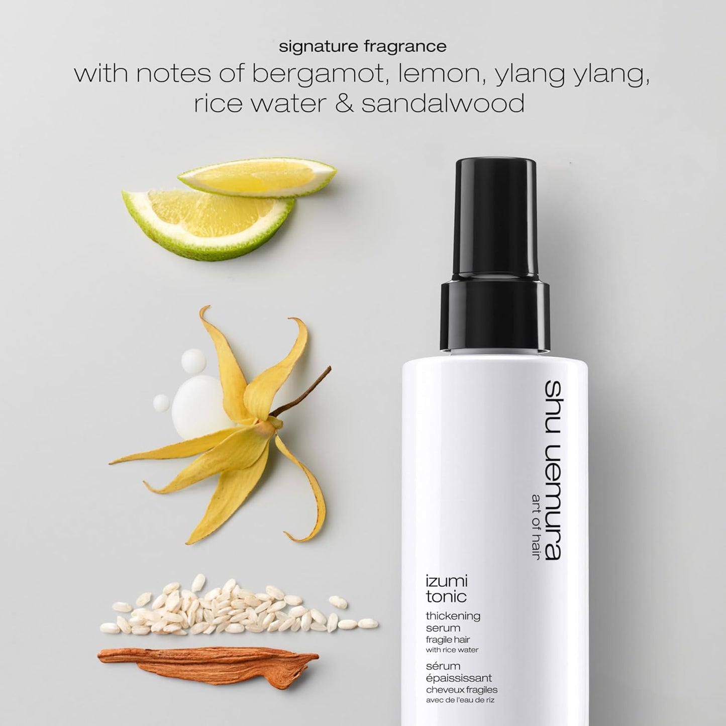 Shu Uemura Art of Hair Izumi Tonic - Strengthening Rice Water Hair Serum for Hydration & Shine