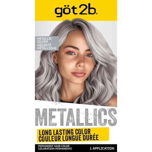 Got2b Metallics Hair Color - M71 Metallic Silver | Long-Lasting Vibrant Shine